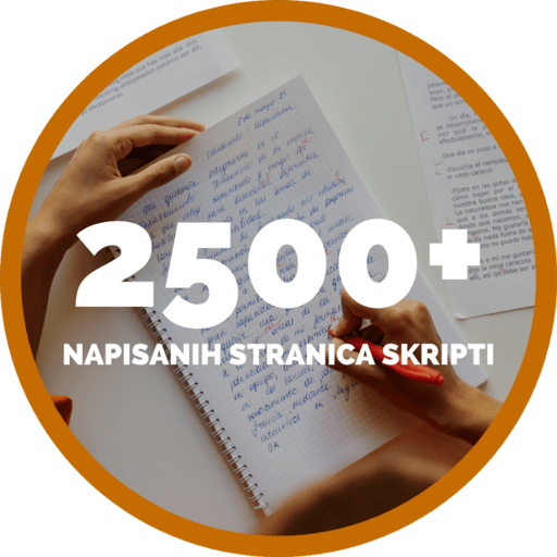 Vi≈°e od 1000 napisanih stranica skripti